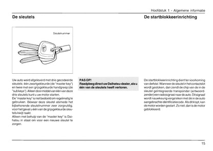 2000-2006 Daihatsu Terios Owner's Manual | Dutch