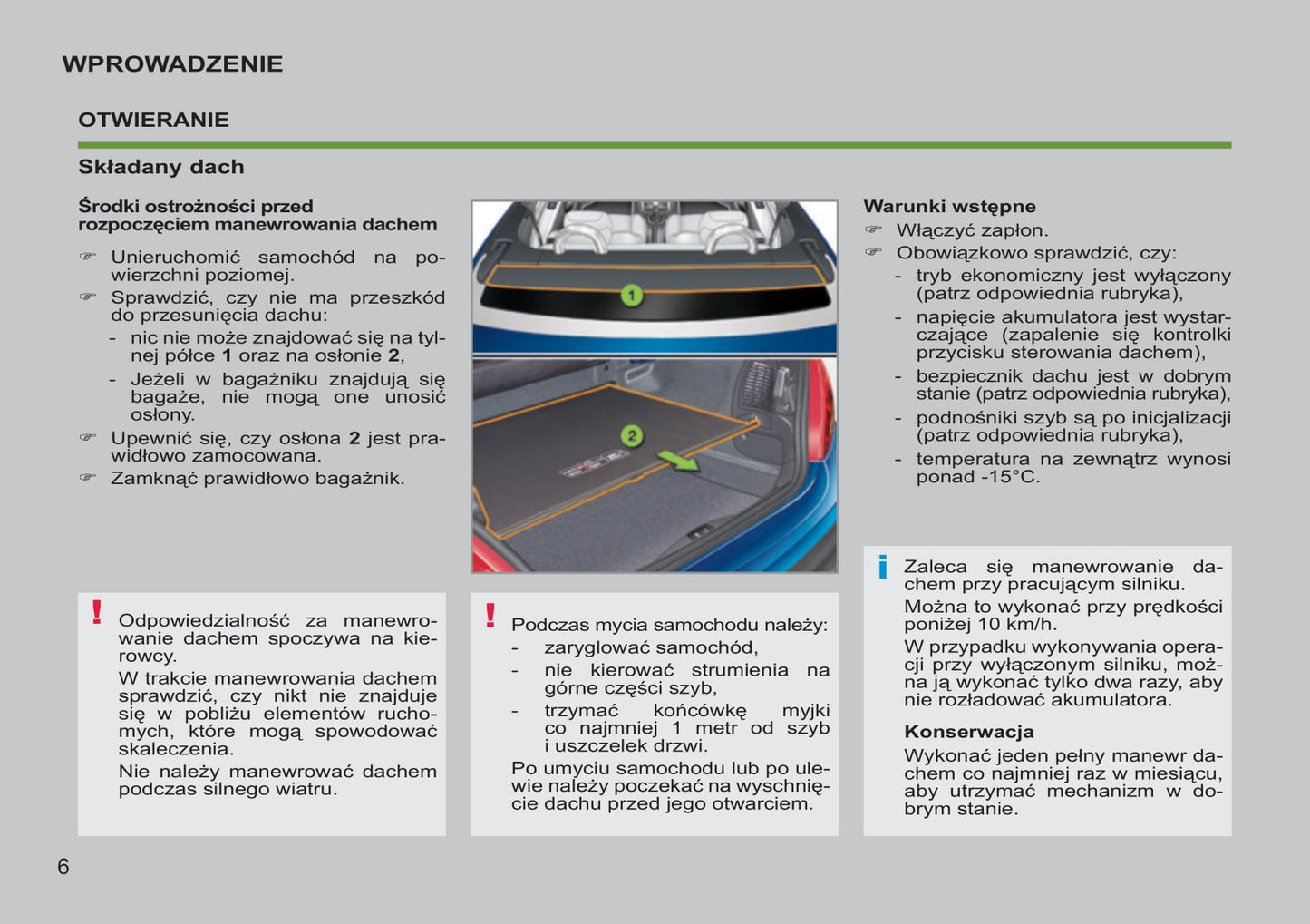 2014-2015 Peugeot 207 CC Bedienungsanleitung | Polnisch