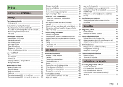 2014-2015 Skoda Yeti Owner's Manual | Spanish