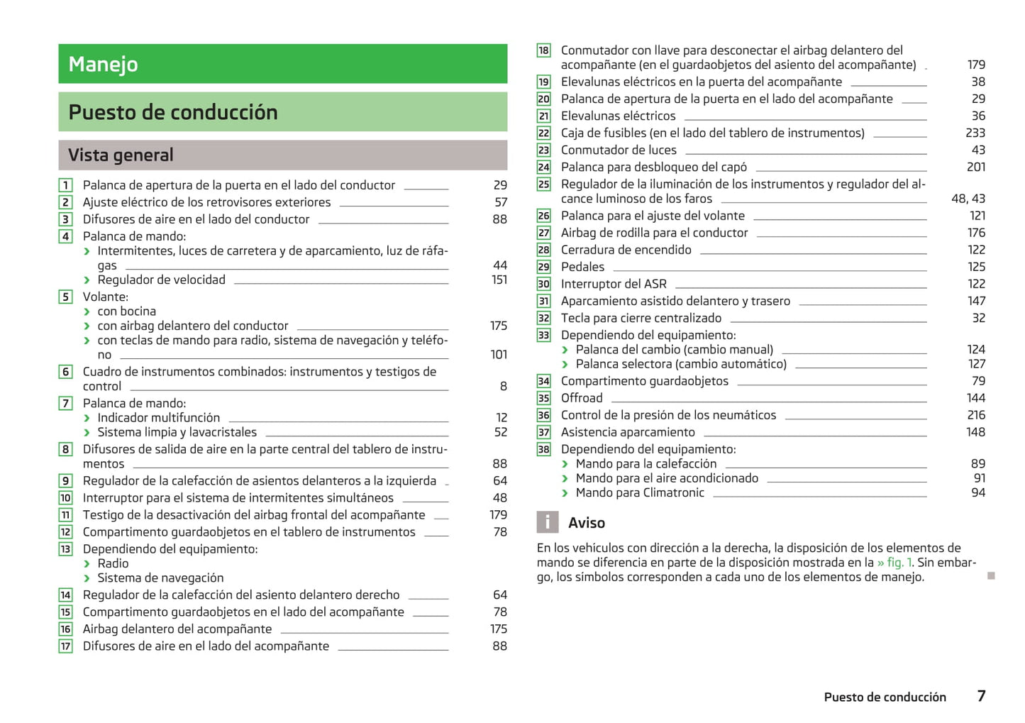 2014-2015 Skoda Yeti Owner's Manual | Spanish