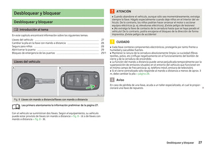 2014-2015 Skoda Yeti Owner's Manual | Spanish