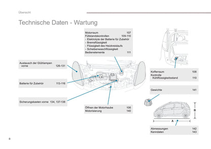 2016-2017 Peugeot Ion Bedienungsanleitung | Deutsch