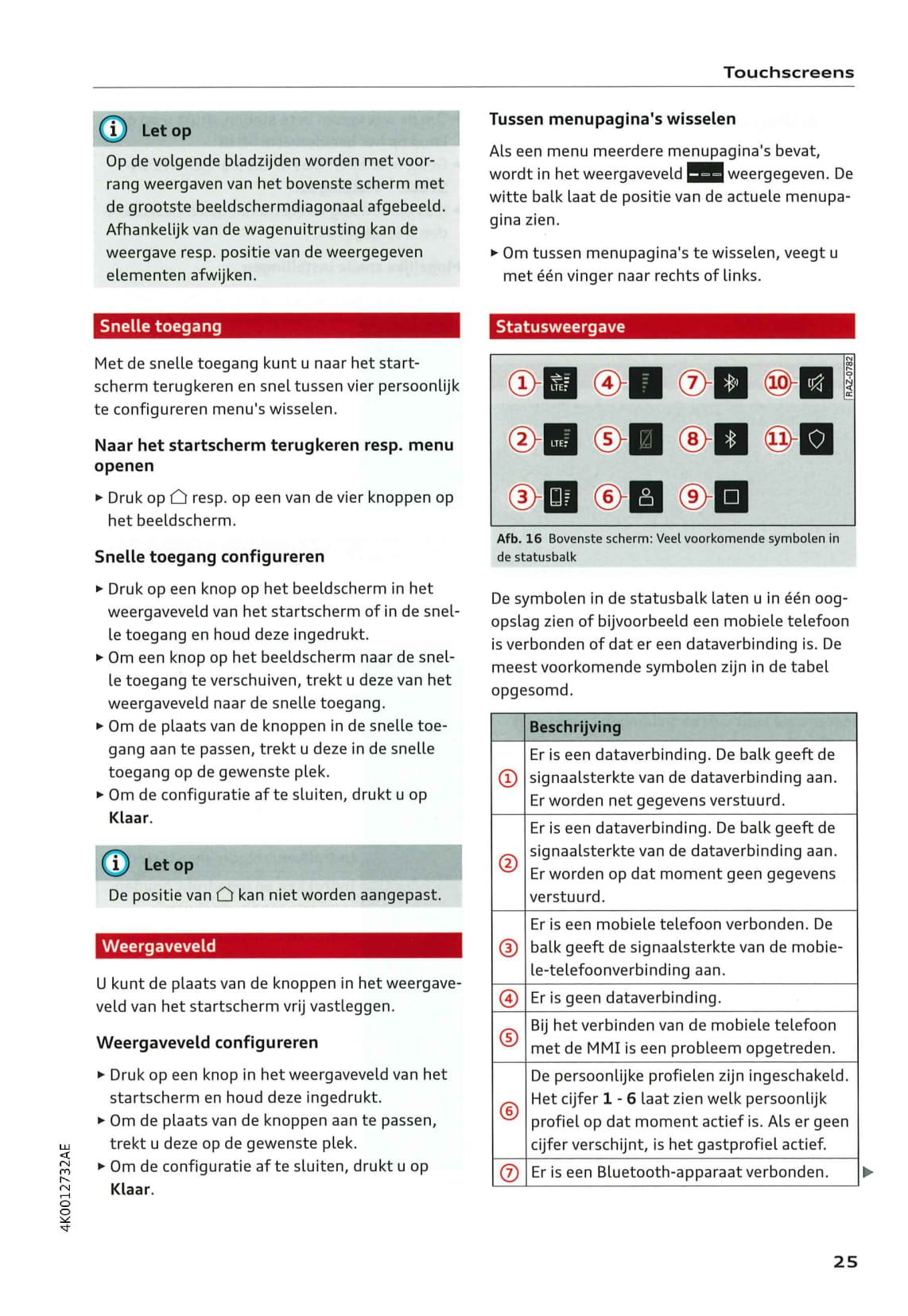 2018-2021 Audi A6 Gebruikershandleiding | Nederlands