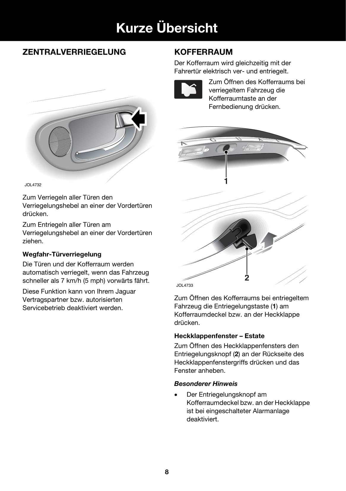 2001-2008 Jaguar X-Type Bedienungsanleitung | Deutsch