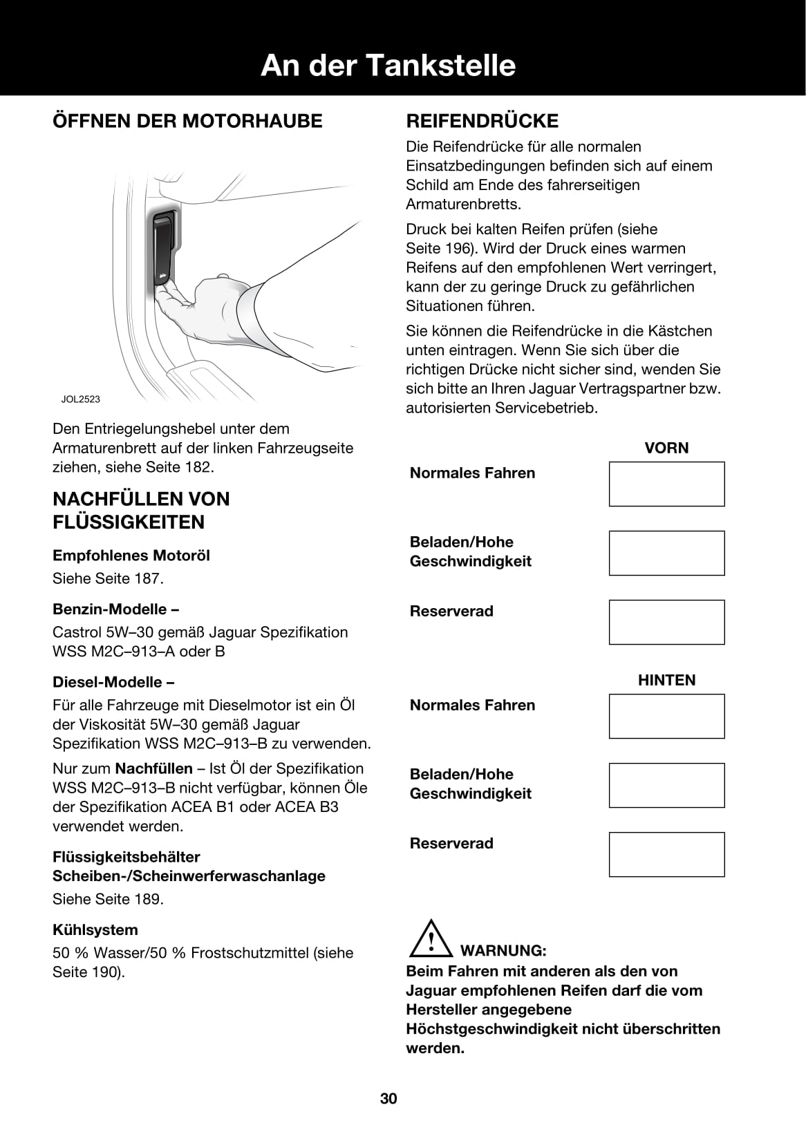 2001-2008 Jaguar X-Type Bedienungsanleitung | Deutsch