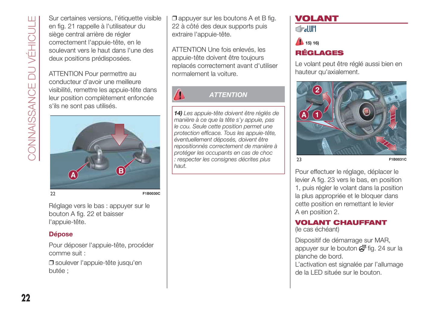 2016-2017 Fiat 500X Owner's Manual | French