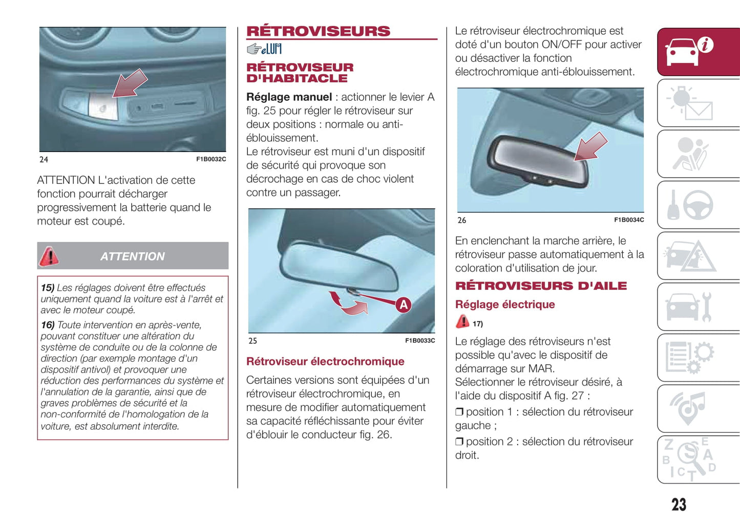 2016-2017 Fiat 500X Owner's Manual | French