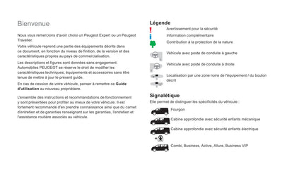 2018-2020 Peugeot Expert/Traveller Manuel du propriétaire | Français