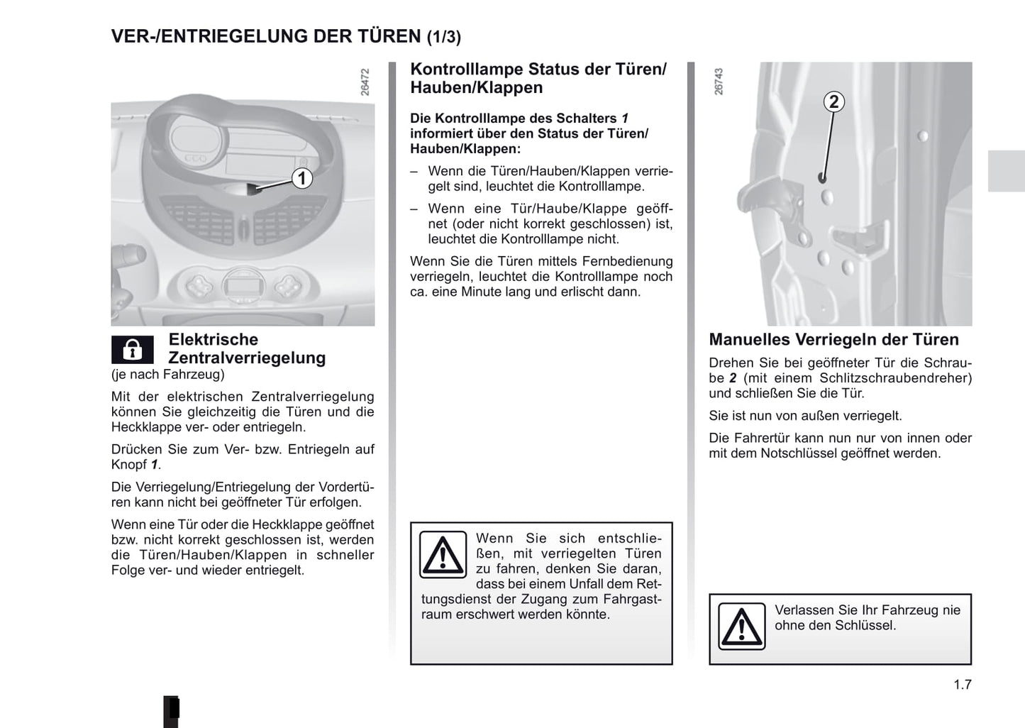 2012-2014 Renault Twingo Manuel du propriétaire | Allemand