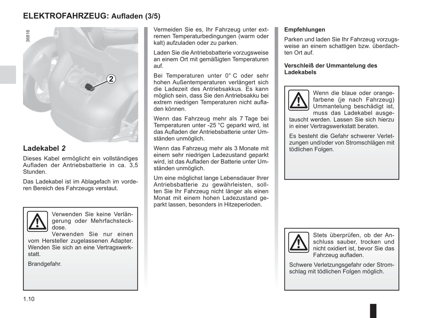 2012-2020 Renault Twizy Manuel du propriétaire | Allemand