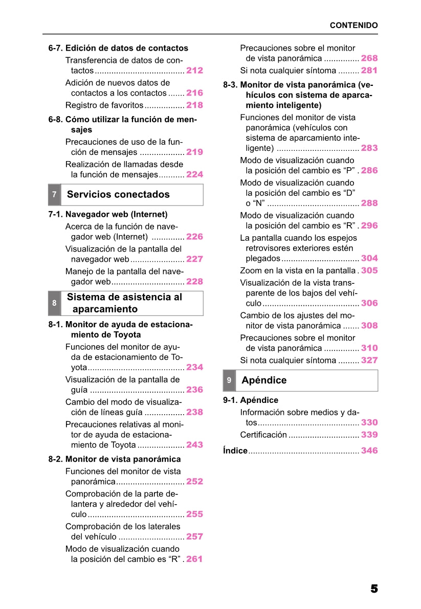 Toyota bZ4X Multimedia Manual de Instrucciones 2022 - 2023