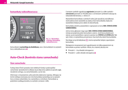 2010-2011 Skoda Fabia Owner's Manual | Polish