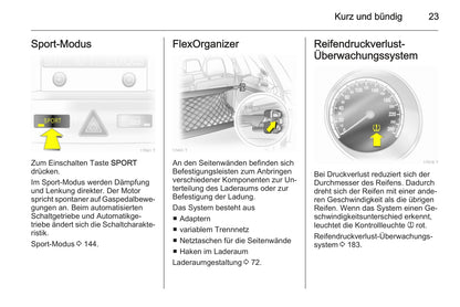 2013-2014 Opel Zafira / Zafira Family Manuel du propriétaire | Allemand