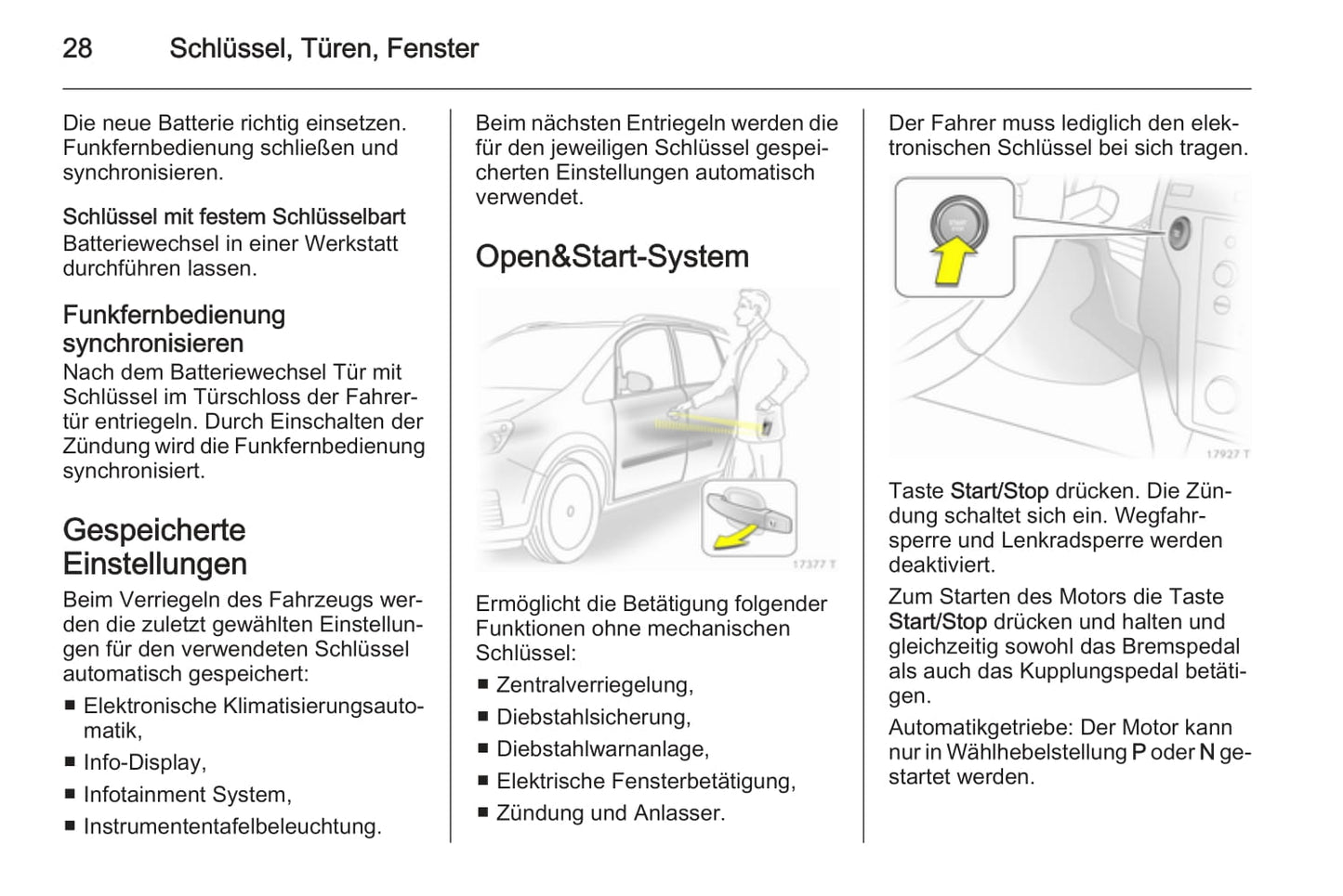 2013-2014 Opel Zafira / Zafira Family Manuel du propriétaire | Allemand