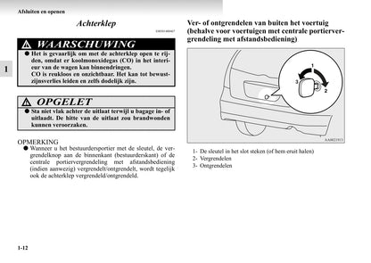 2004-2011 Mitsubishi Grandis Bedienungsanleitung | Niederländisch