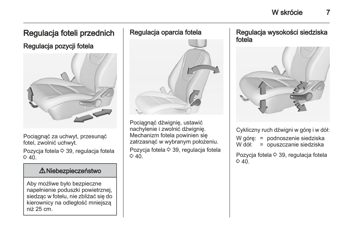 2012-2013 Opel Ampera Owner's Manual | Polish