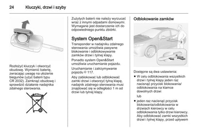 2012-2013 Opel Ampera Owner's Manual | Polish