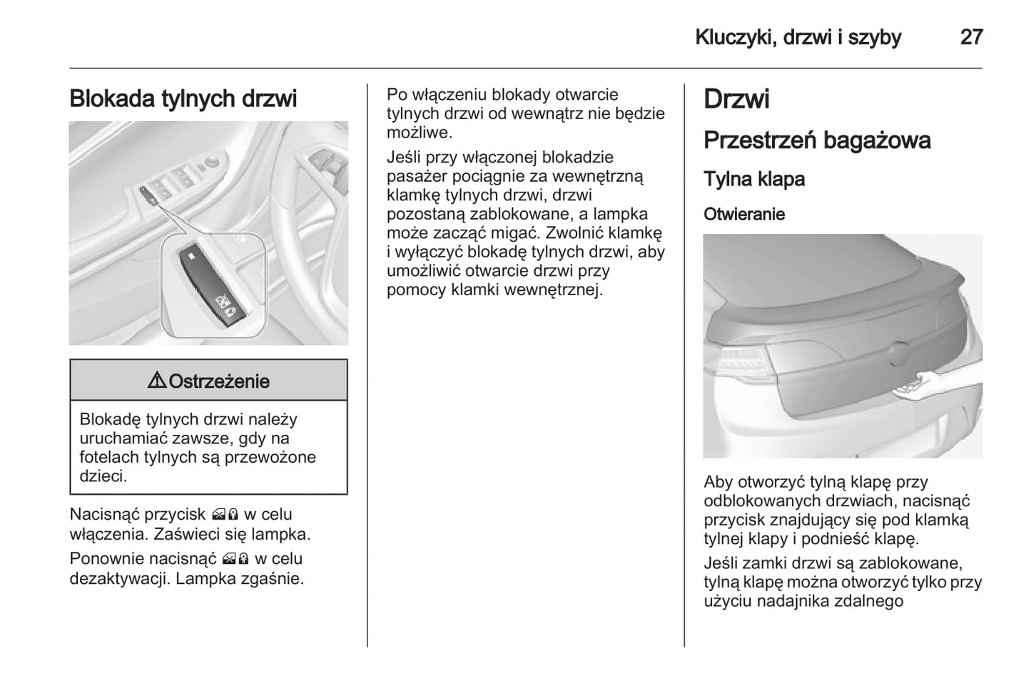 2012-2013 Opel Ampera Owner's Manual | Polish