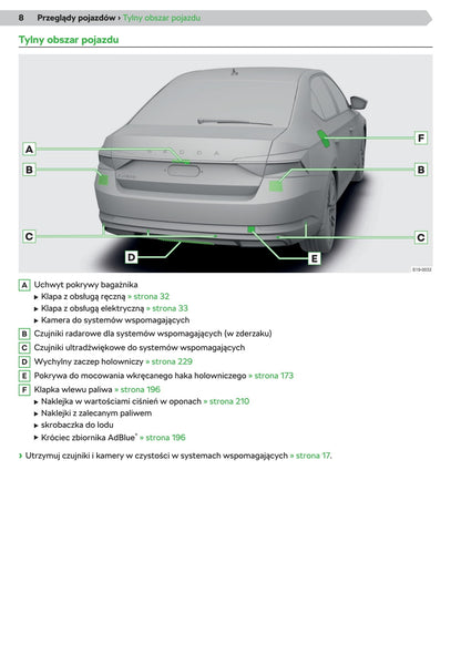 2019-2020 Skoda Superb Manuel du propriétaire | Polonais