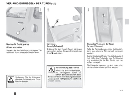 2013-2018 Dacia Dokker Bedienungsanleitung | Deutsch