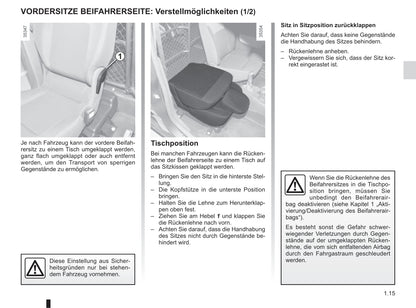 2013-2018 Dacia Dokker Bedienungsanleitung | Deutsch