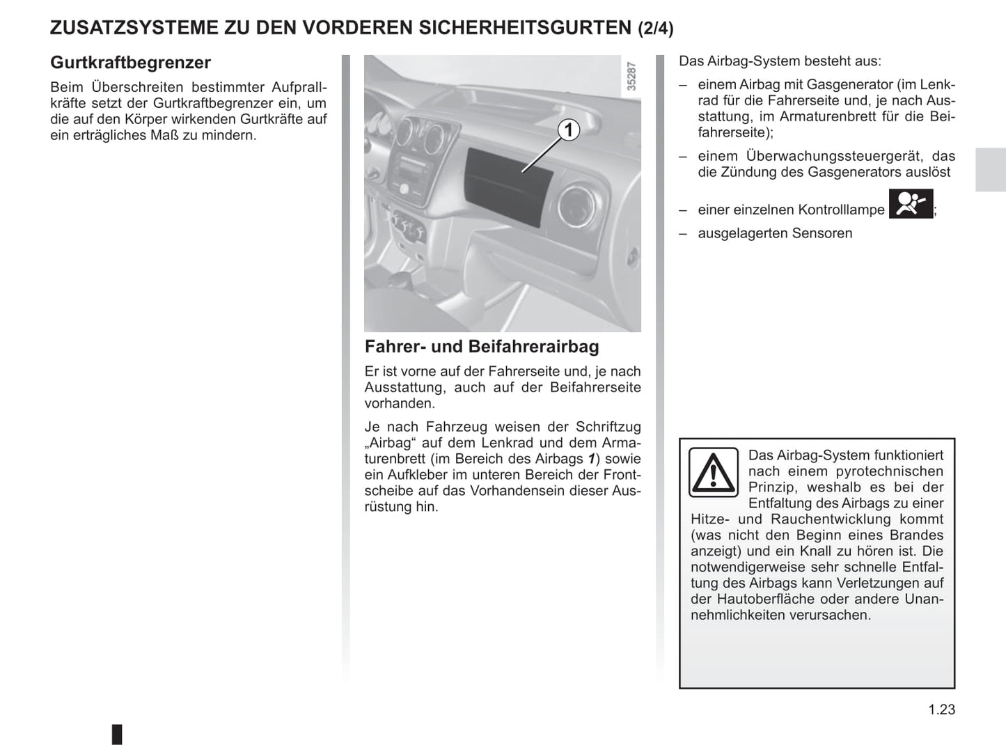 2013-2018 Dacia Dokker Bedienungsanleitung | Deutsch