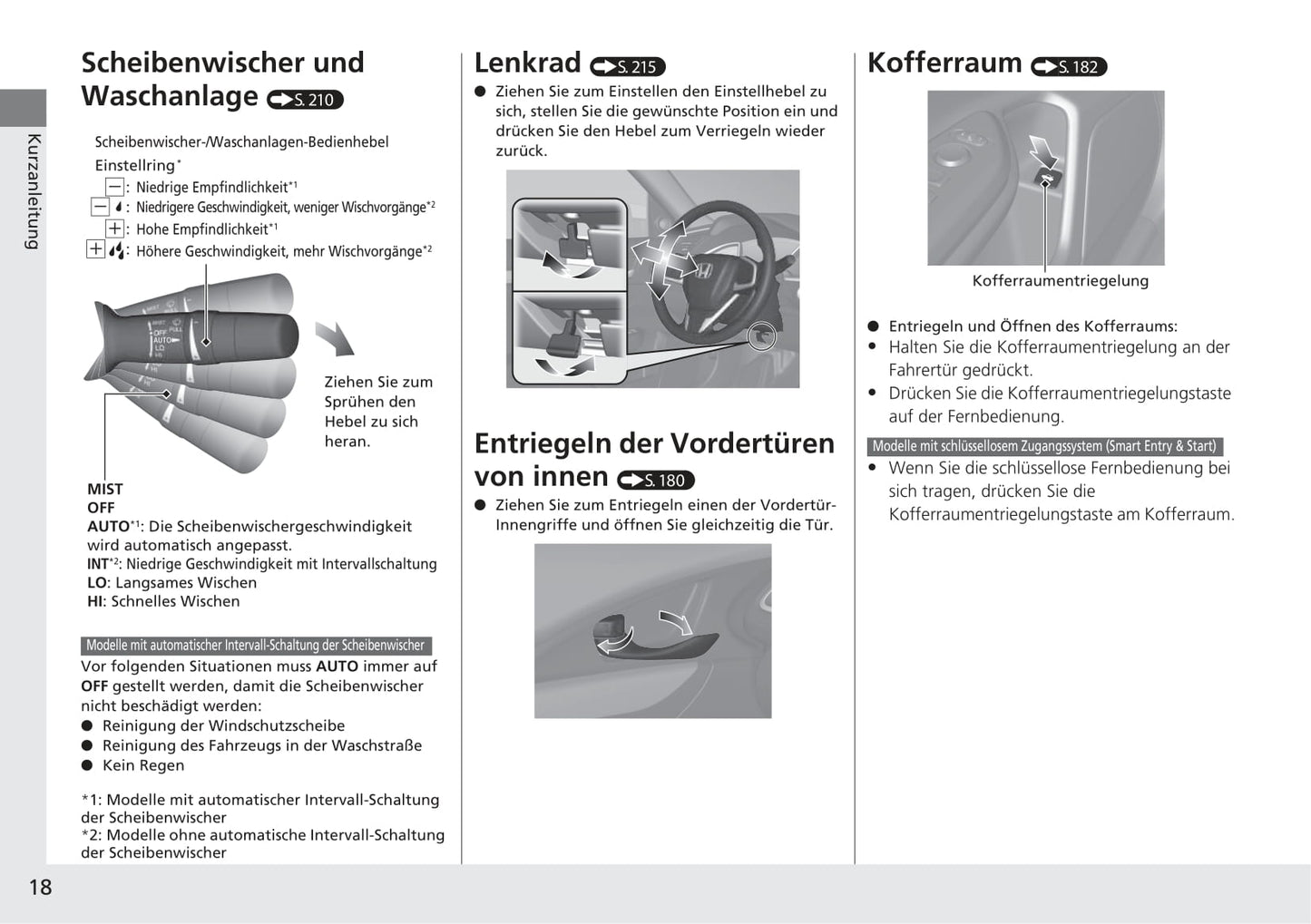 2017-2018 Honda Civic Sedan Diesel Owner's Manual | German