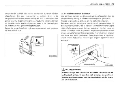 1992-2000 Subaru Vivio Bedienungsanleitung | Niederländisch