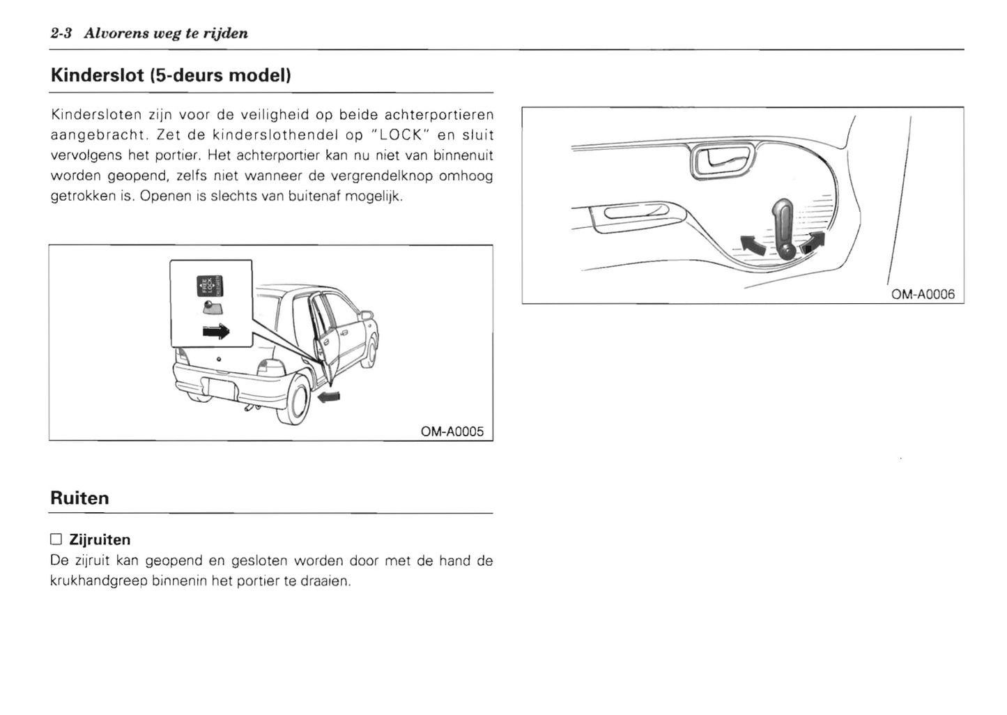 1992-2000 Subaru Vivio Bedienungsanleitung | Niederländisch