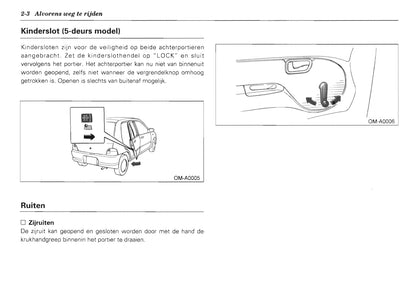 1992-2000 Subaru Vivio Bedienungsanleitung | Niederländisch