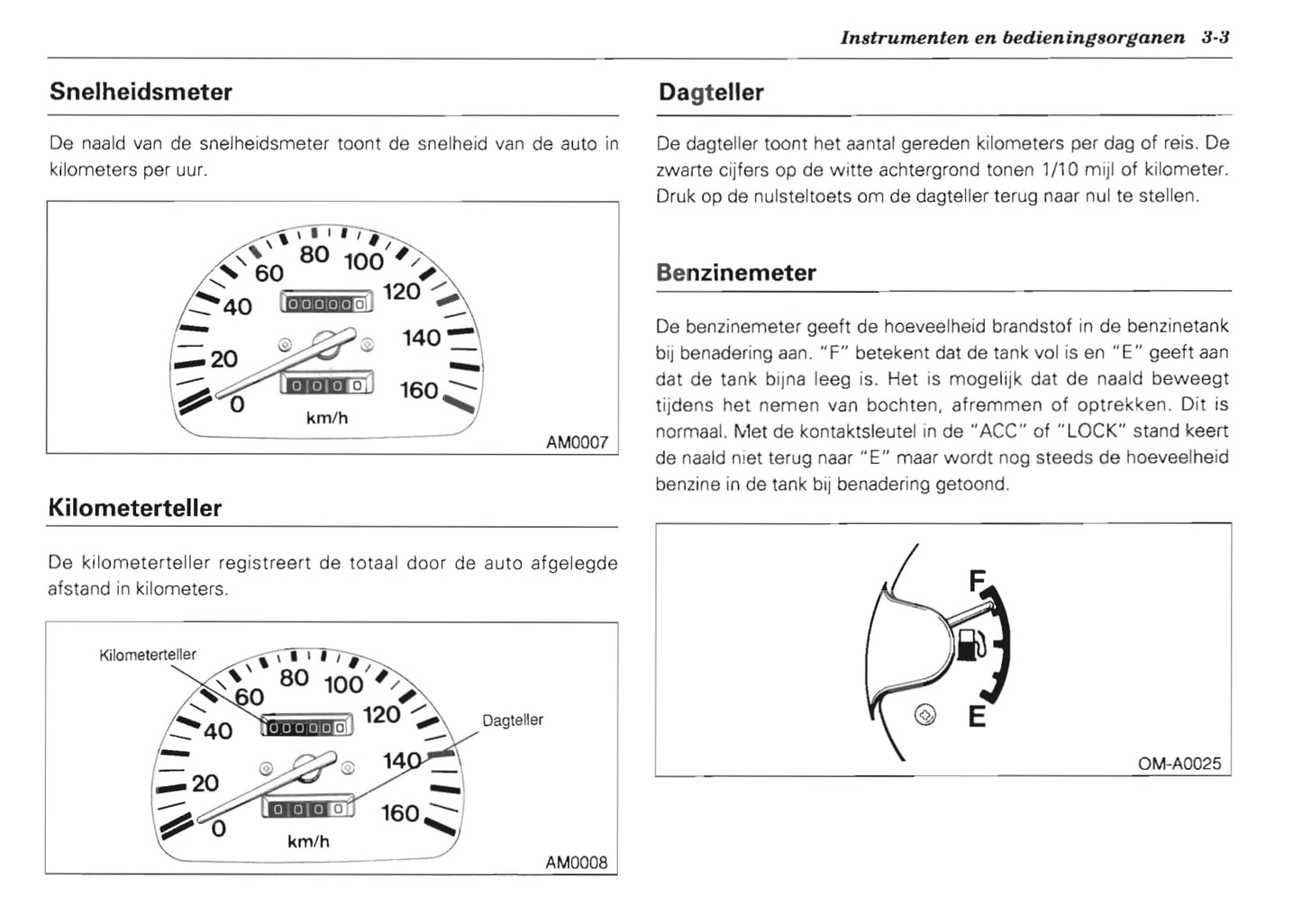 1992-2000 Subaru Vivio Bedienungsanleitung | Niederländisch