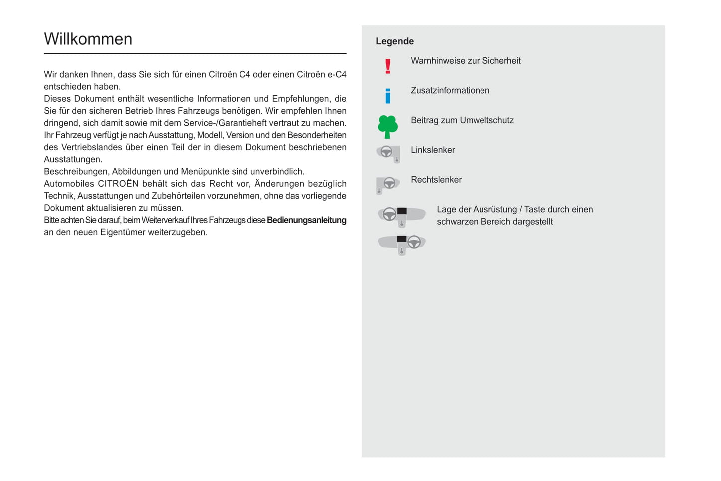 2020-2021 Citroën C4/e-C4 Gebruikershandleiding | Duits