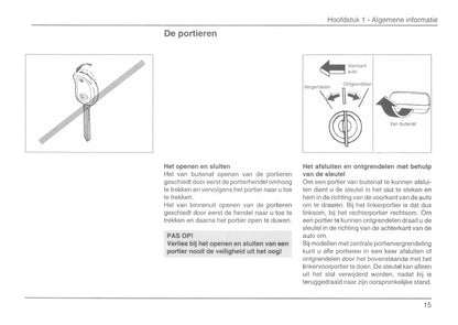 1996-2001 Daihatsu Charade Owner's Manual | Dutch