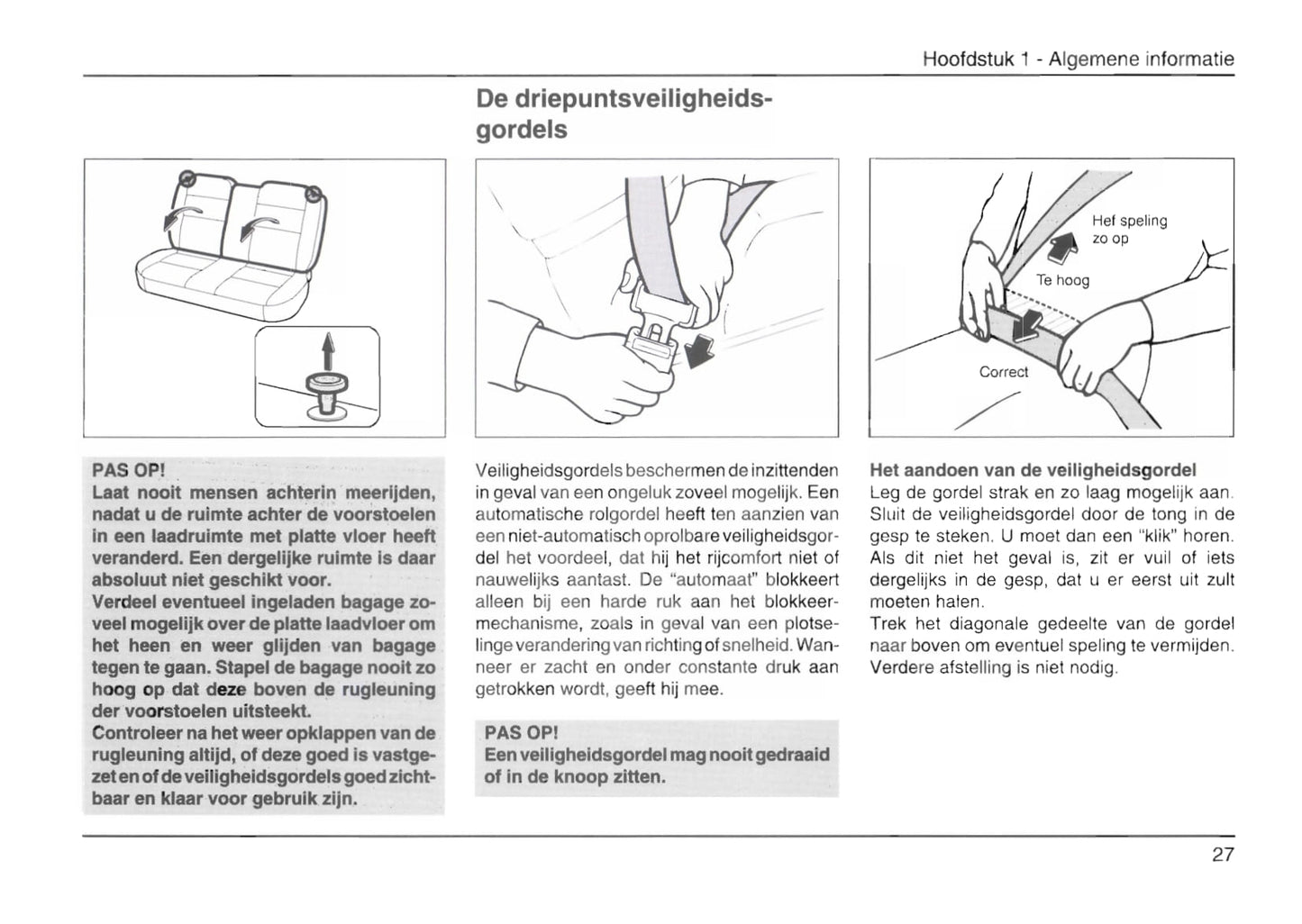 1996-2001 Daihatsu Charade Owner's Manual | Dutch