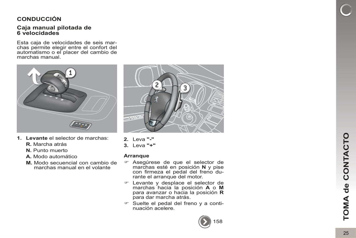 2012-2013 Peugeot 3008 HYbrid4 Bedienungsanleitung | Spanisch