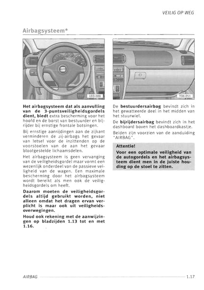 1999-2000 Seat Toledo Owner's Manual | Dutch