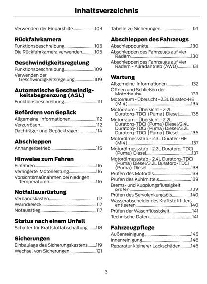 2011-2012 Ford Transit Bedienungsanleitung | Deutsch