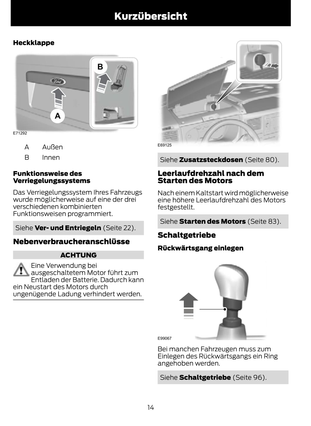 2011-2012 Ford Transit Bedienungsanleitung | Deutsch