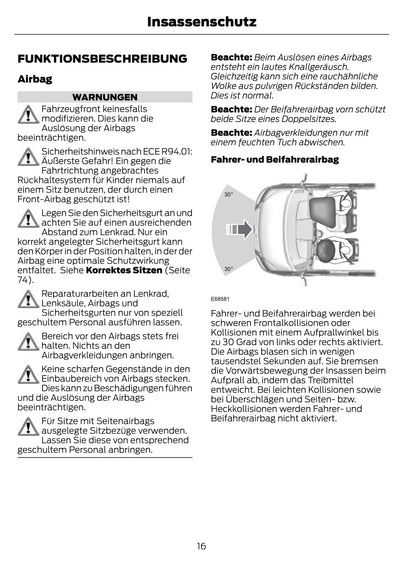 2011-2012 Ford Transit Bedienungsanleitung | Deutsch