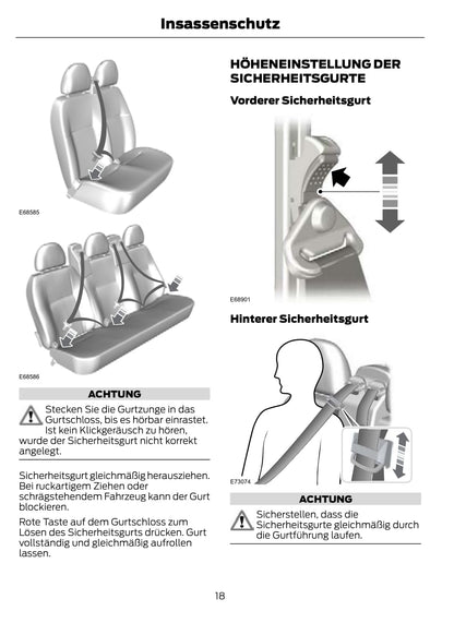 2011-2012 Ford Transit Bedienungsanleitung | Deutsch