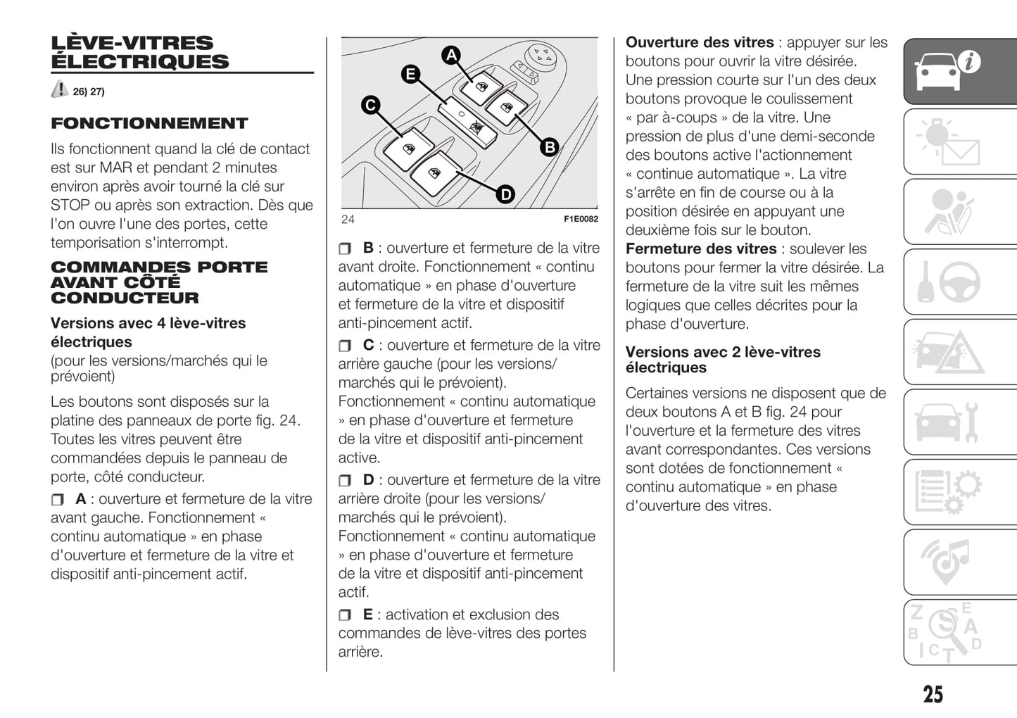 2012-2019 Fiat Punto Manuel du propriétaire | Français