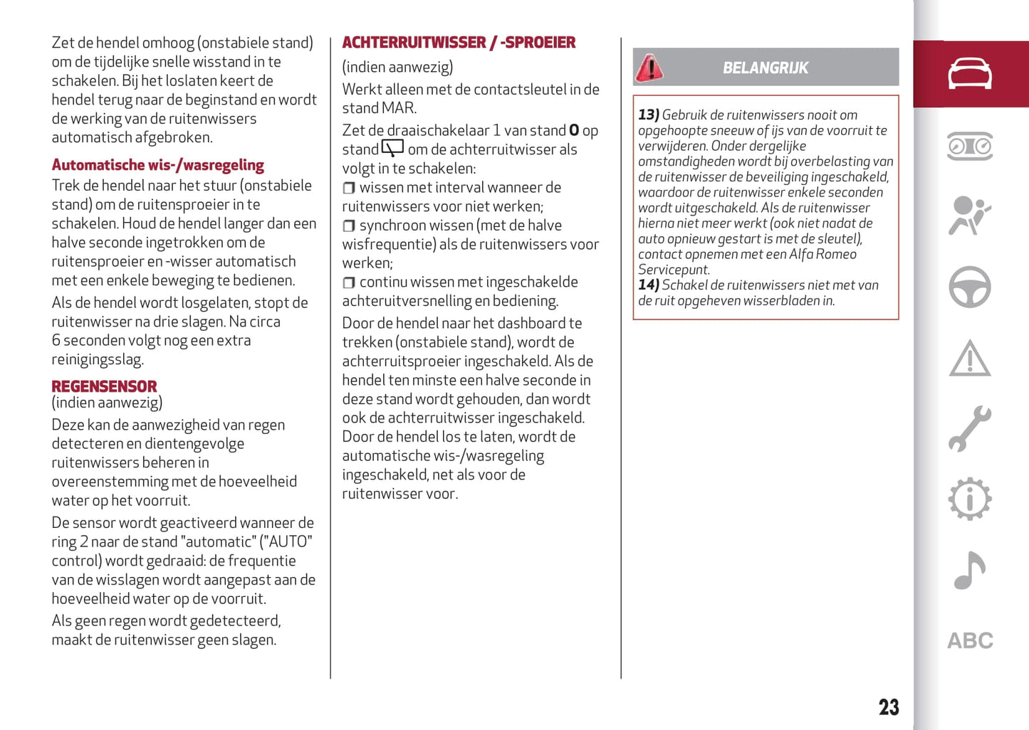 2016-2020 Alfa Romeo MiTo Gebruikershandleiding | Nederlands