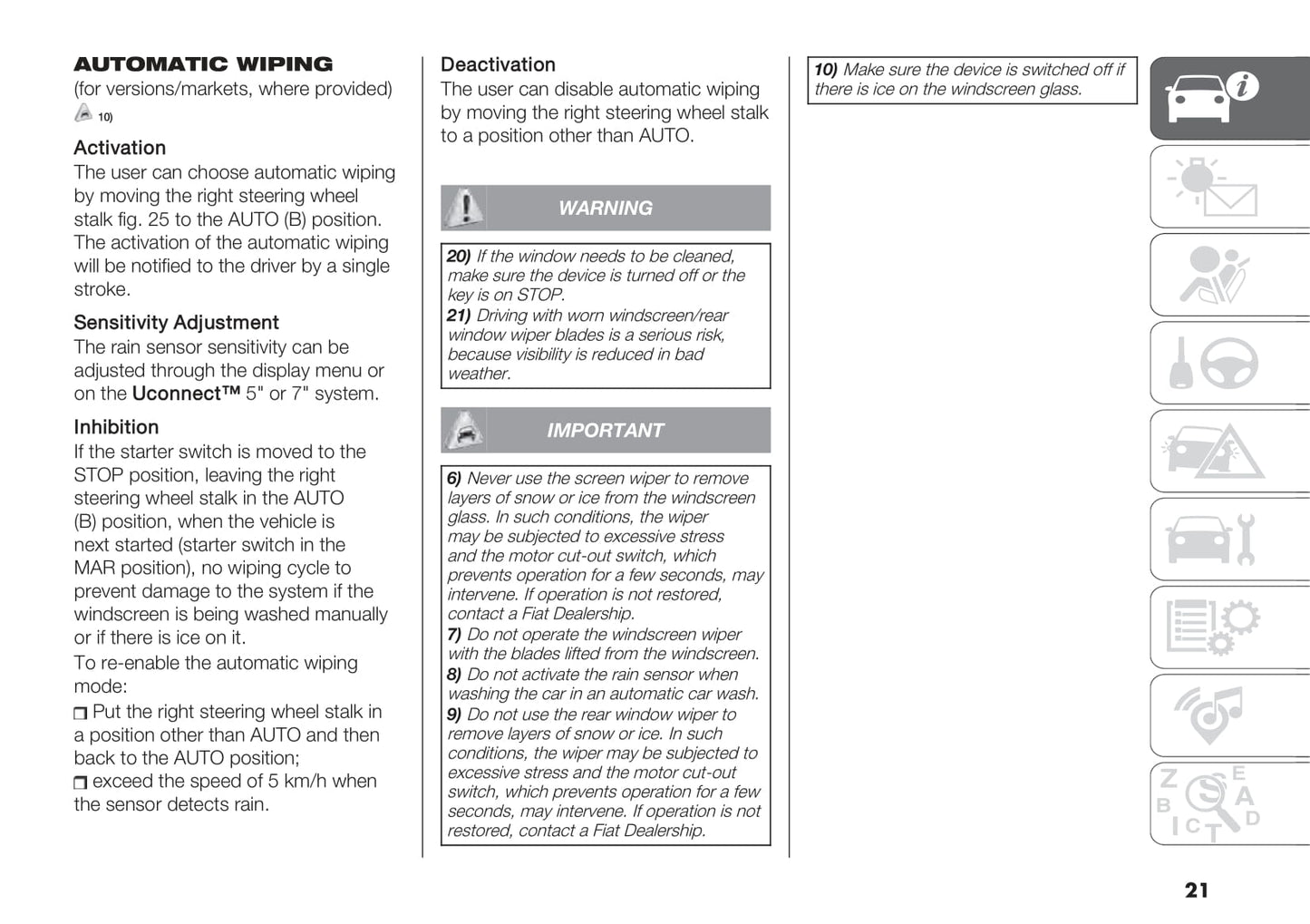 2021-2022 Fiat 500 Hybrid/500C Hybrid Owner's Manual | English