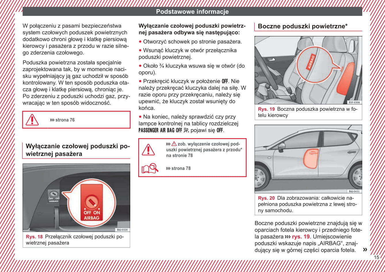 2015-2017 Seat Ibiza Manuel du propriétaire | Polonais