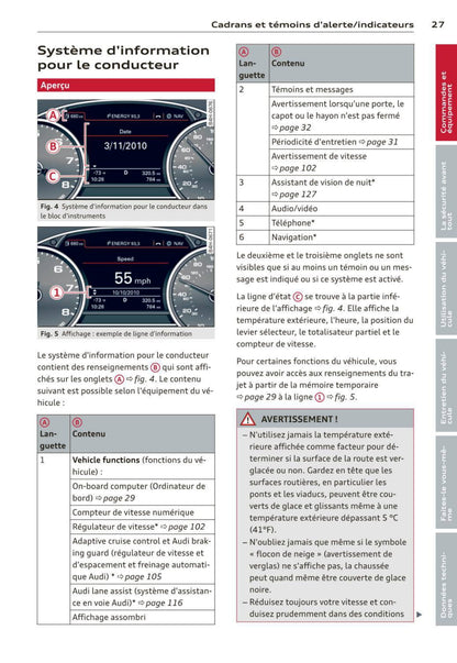 2010-2013 Audi A8/S8 Manuel du propriétaire | Français