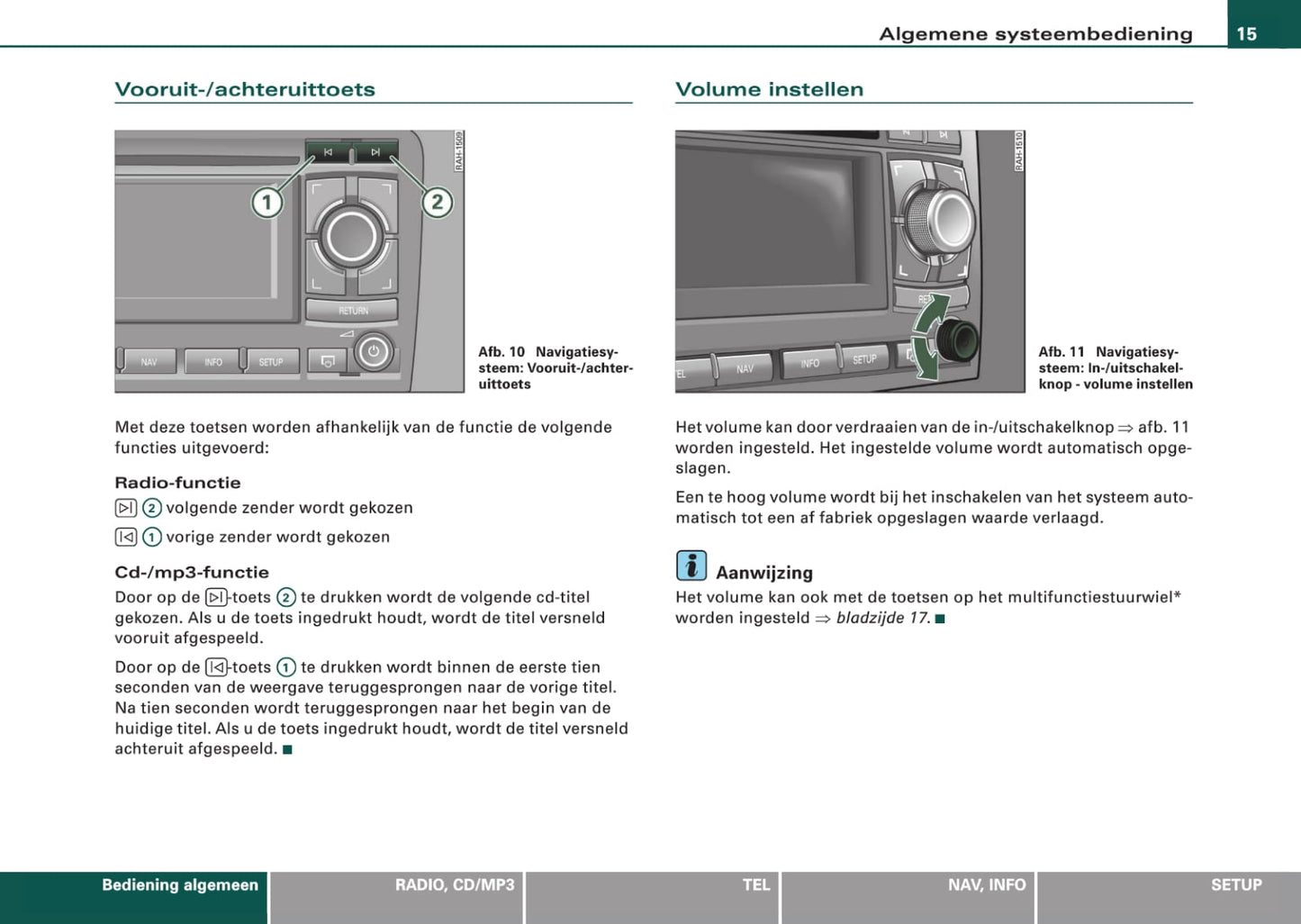 Audi Navigatiesysteem BNS 5.0 Handleiding