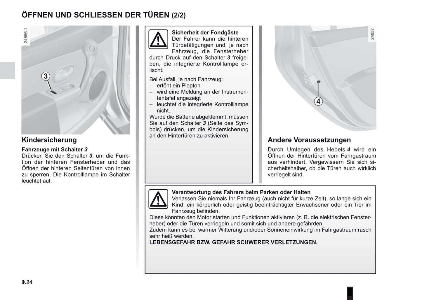 2009-2013 Renault Clio Manuel du propriétaire | Allemand