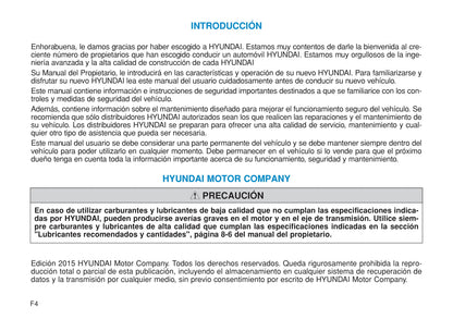 2014-2018 Hyundai i20 Manuel du propriétaire | Espagnol