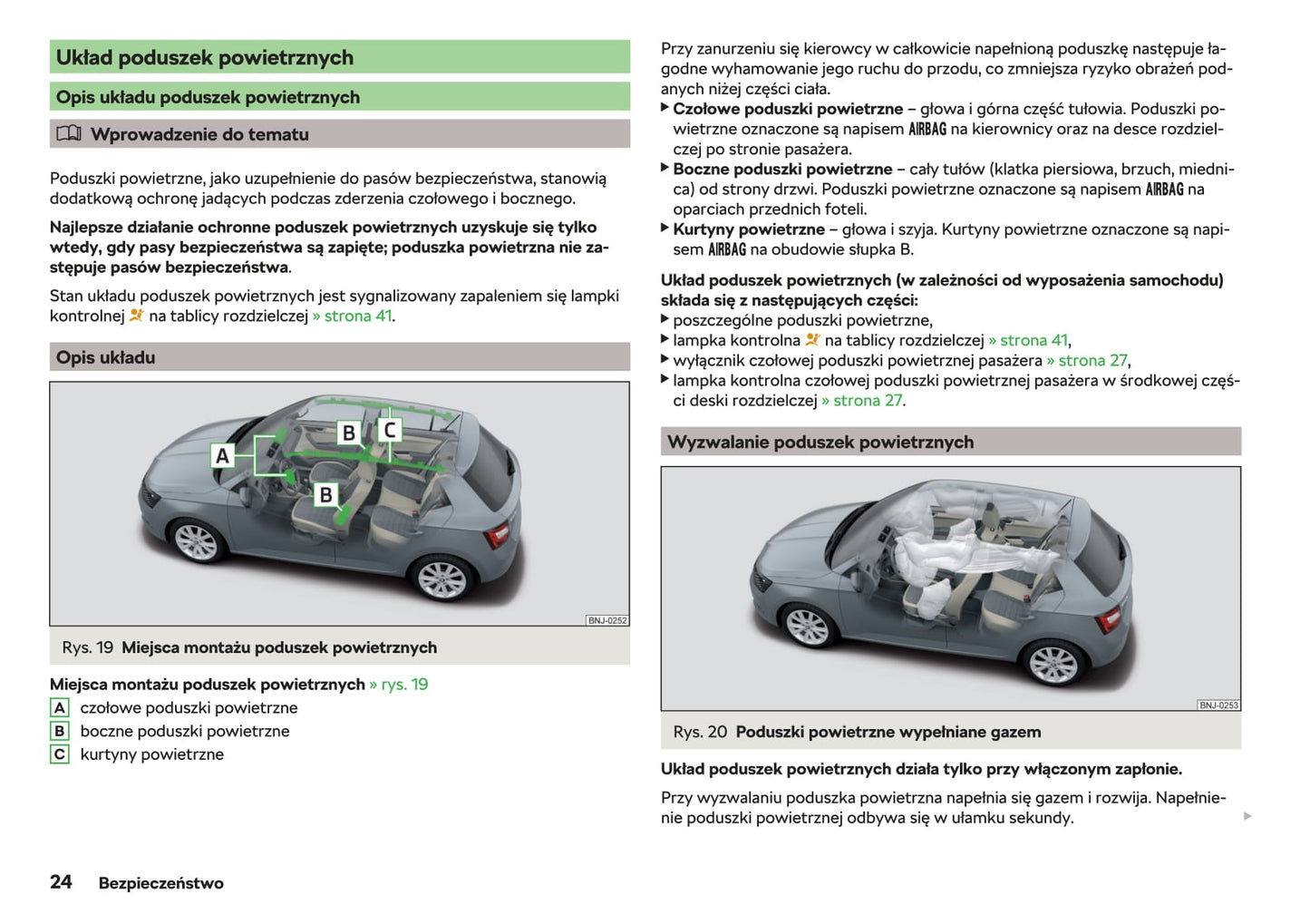 2017-2018 Skoda Fabia Owner's Manual | Polish