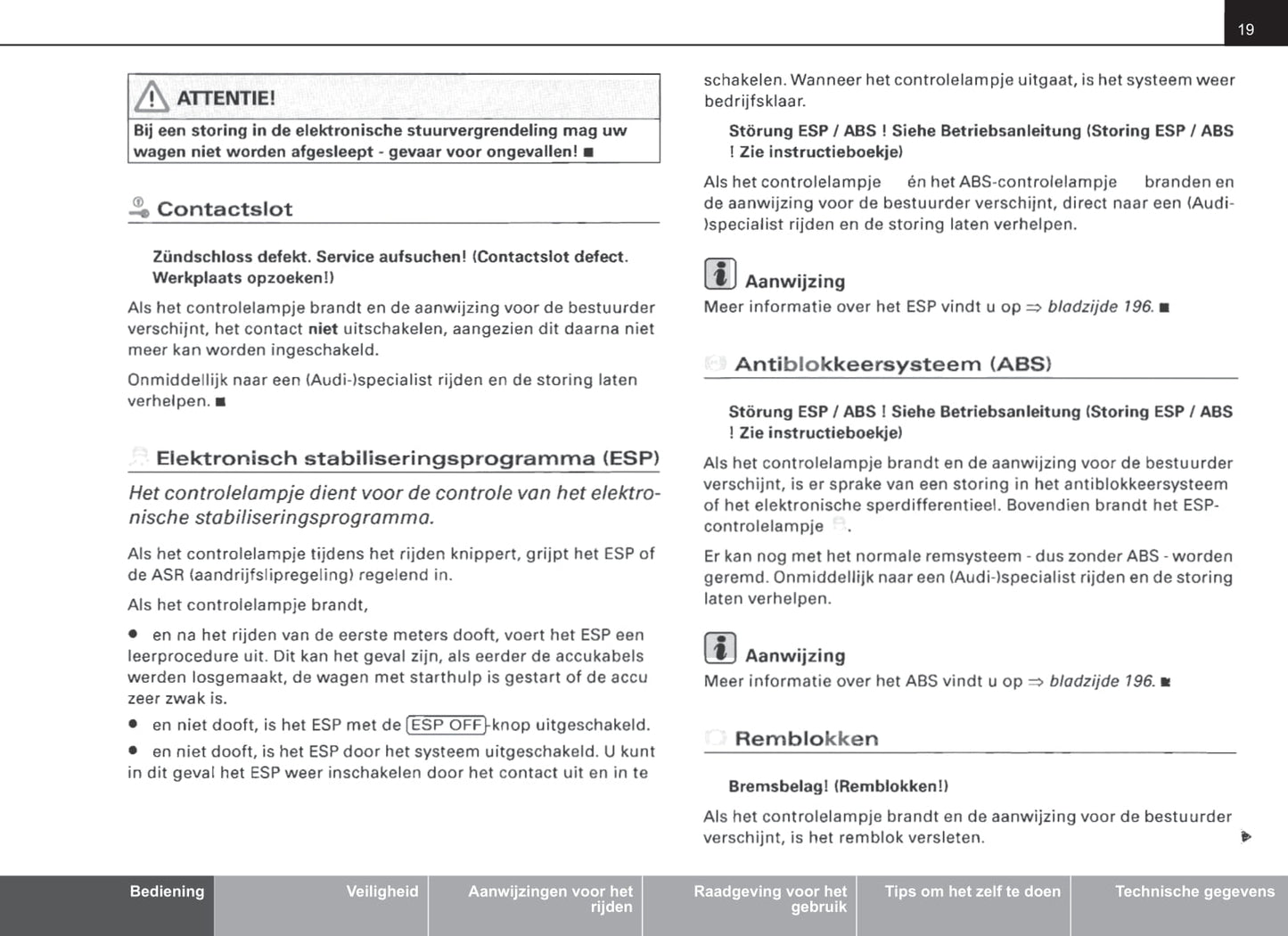 2007-2010 Audi A8 Gebruikershandleiding | Nederlands